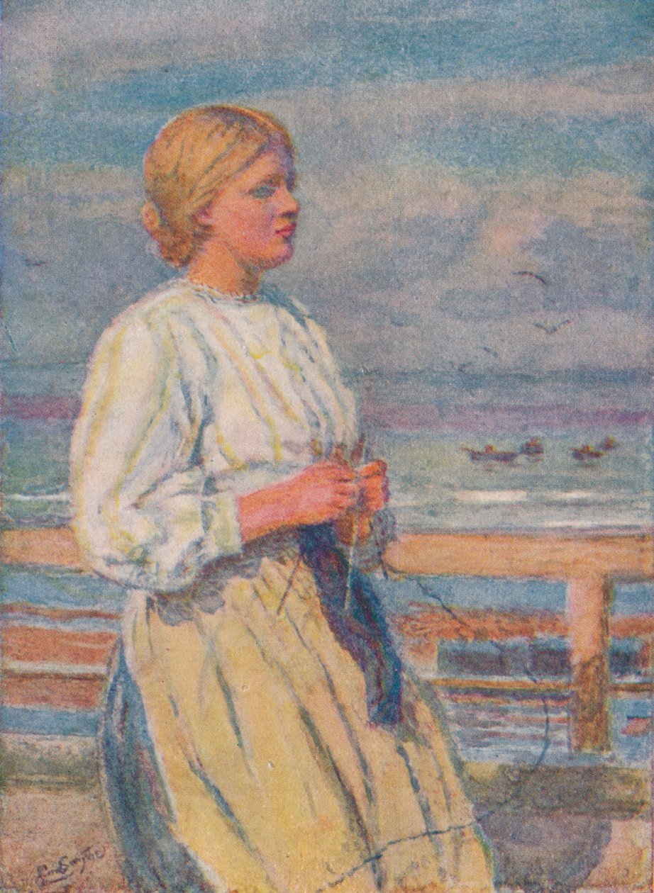 Flickastickning, c1917, 1919 av Lionel Percy Smythe