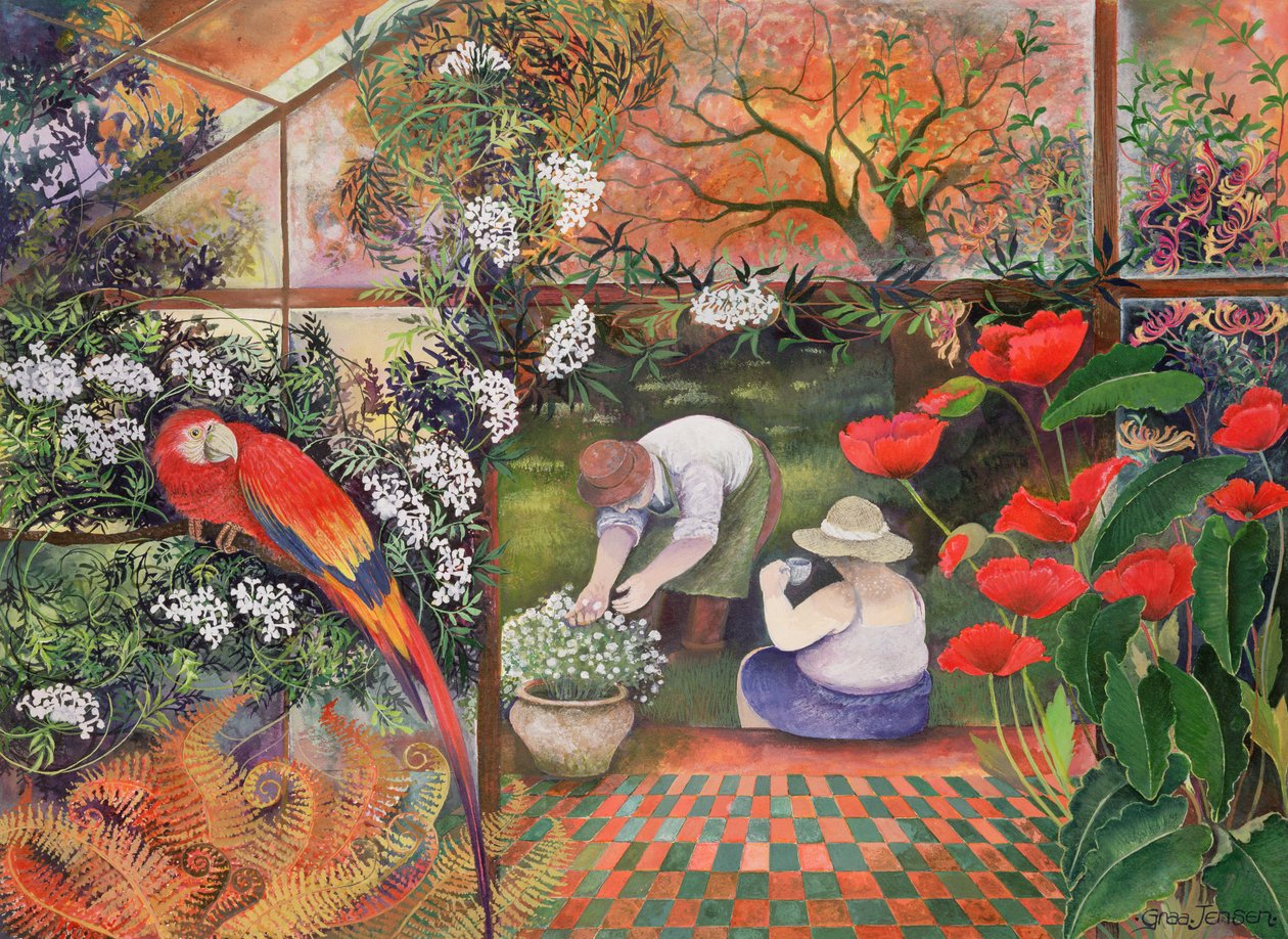 En god kopp te (bläck och gouache på papper) av Lisa Graa Jensen