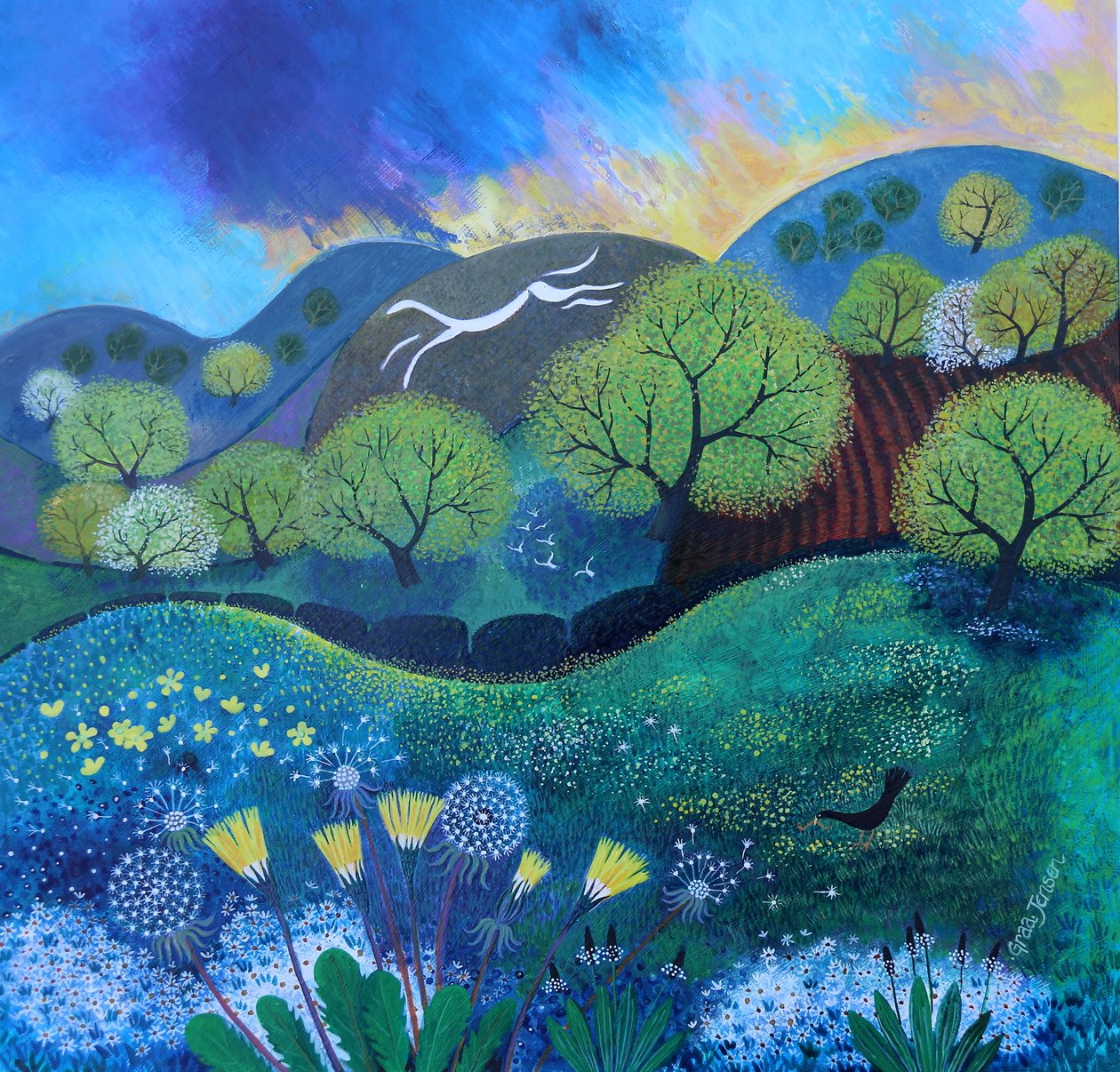 Chalk Horse Hill 2, 2023 av Lisa Graa Jensen