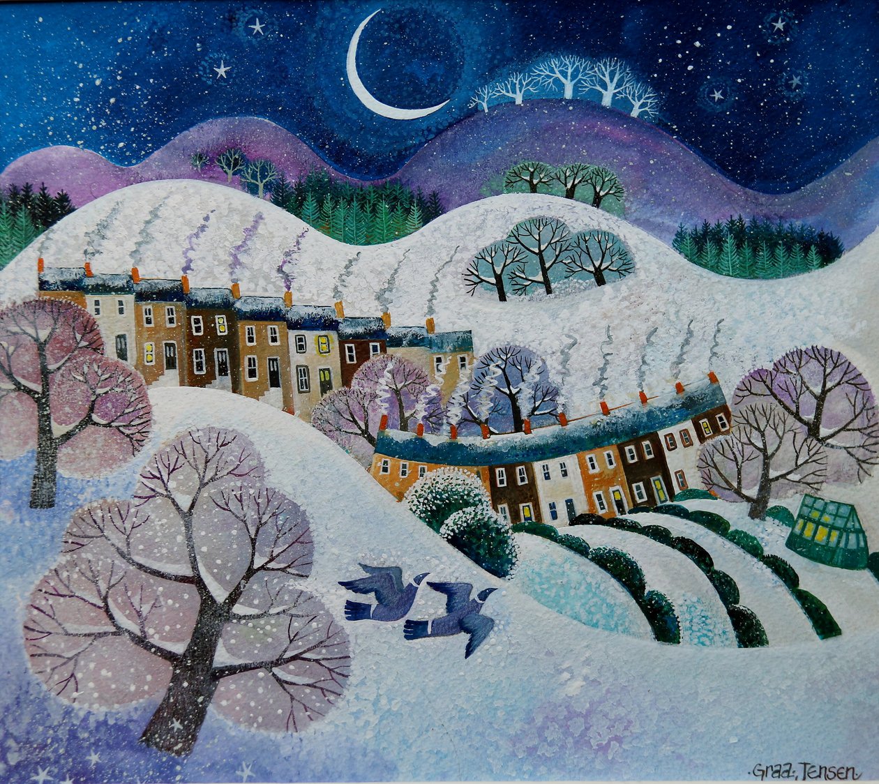 Snöfall, 2019 av Lisa Graa Jensen