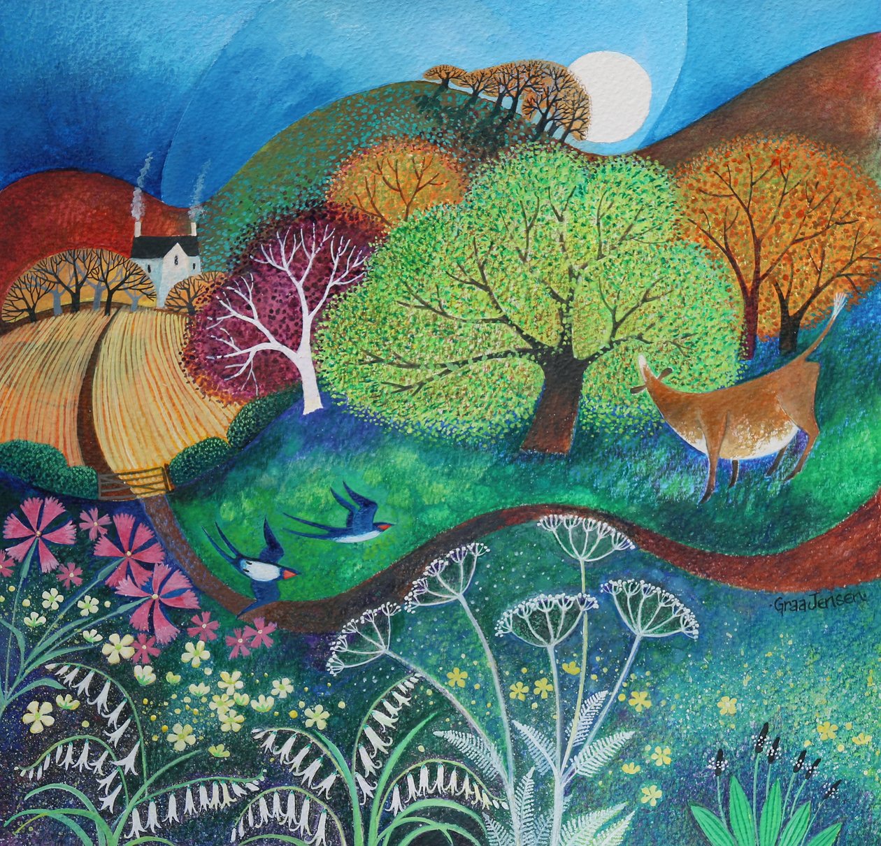 Svep av svalor, 2019 av Lisa Graa Jensen