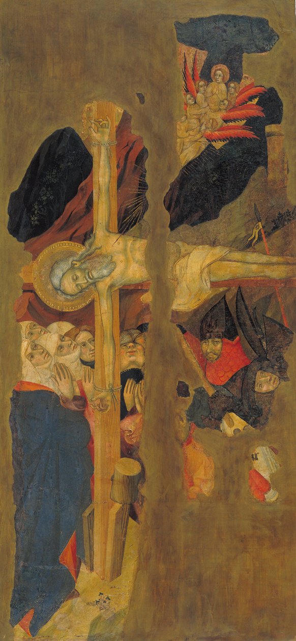 Crucifixion of Saint Andrew av Lluís Borrassà