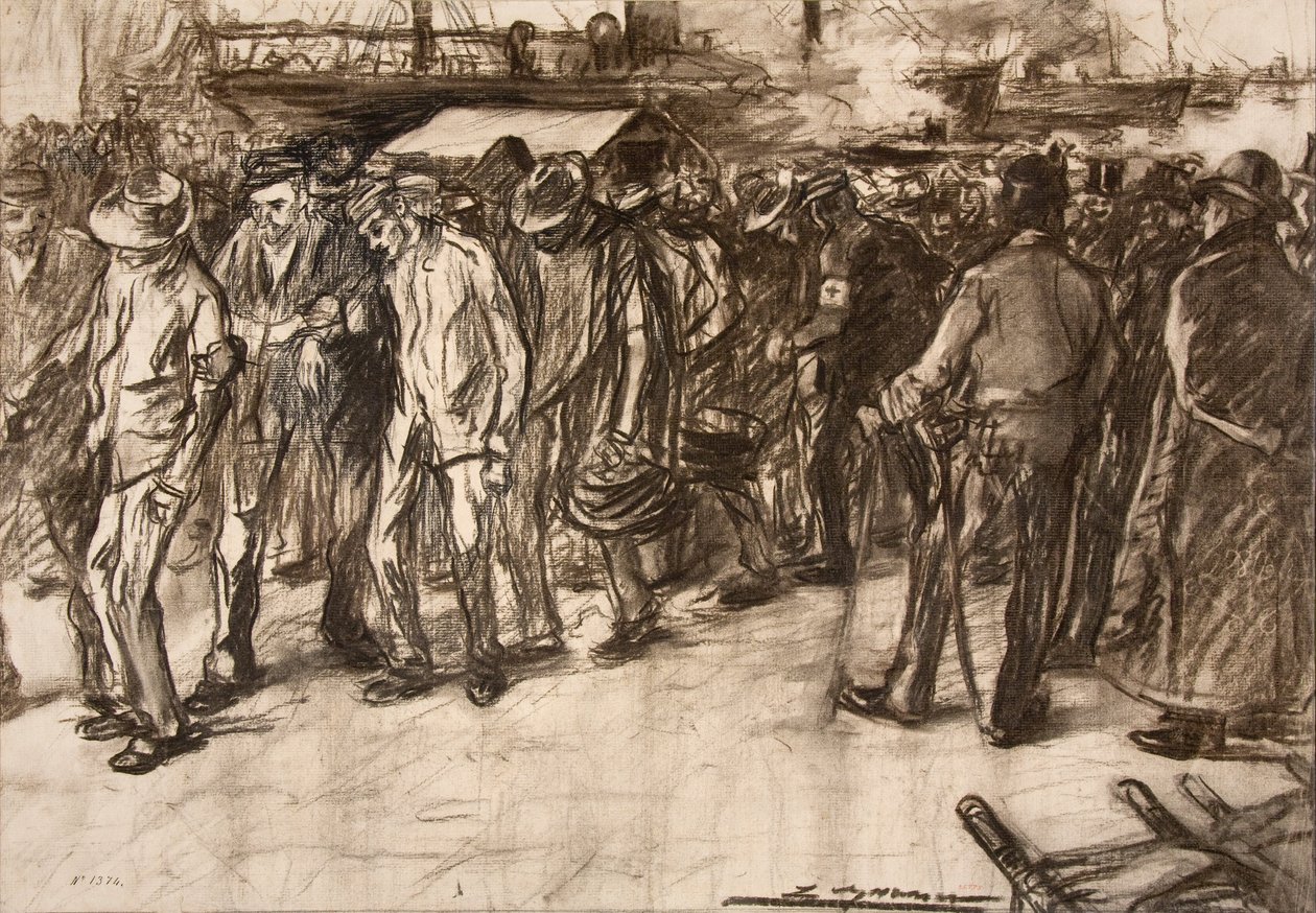 Soldiers Returning from Cuba av Lluís Graner