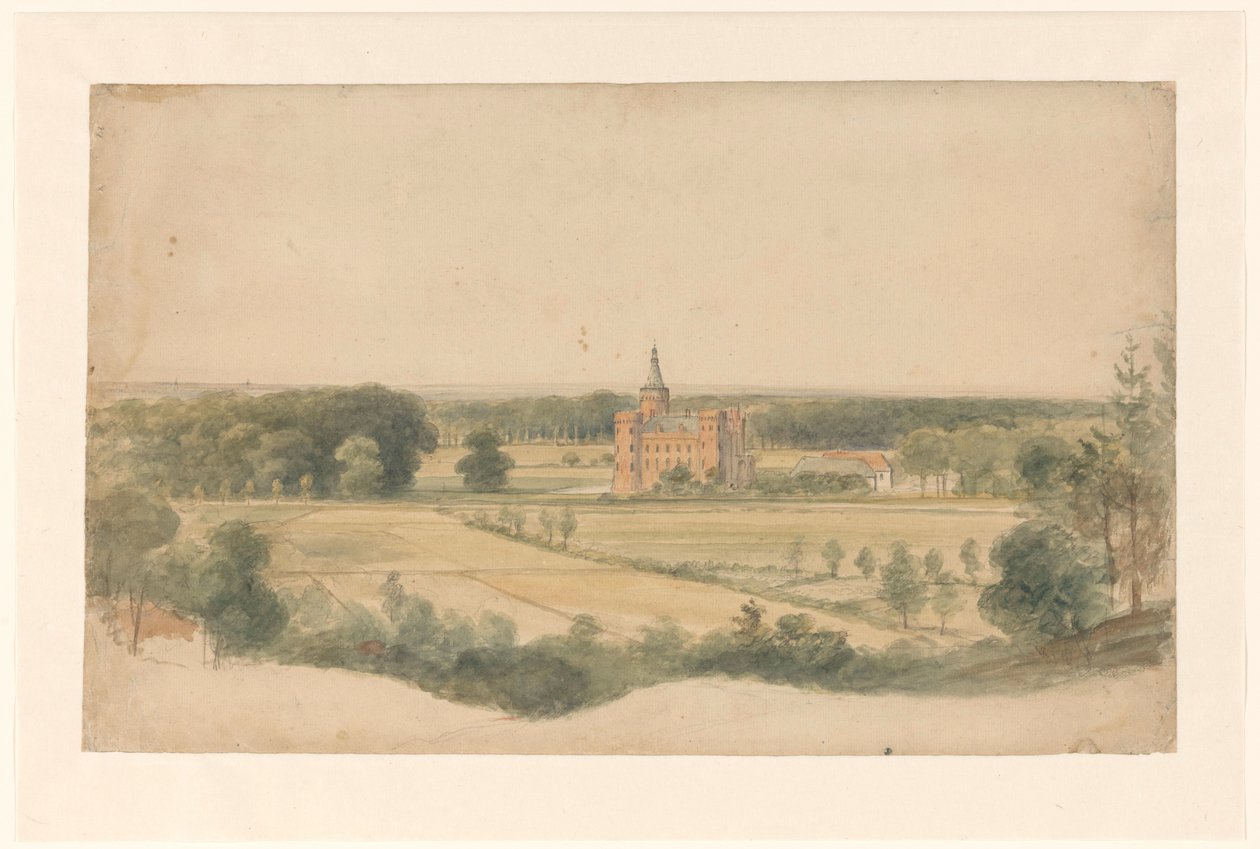 Moyland Castle nära Kleve av Lodewijk Johannes Kleijn