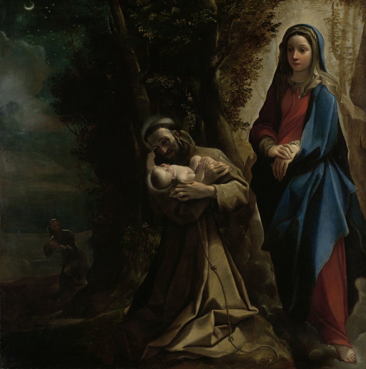 Visionen av den helige Franciskus av Assisi, 1585 av Lodovico Carracci