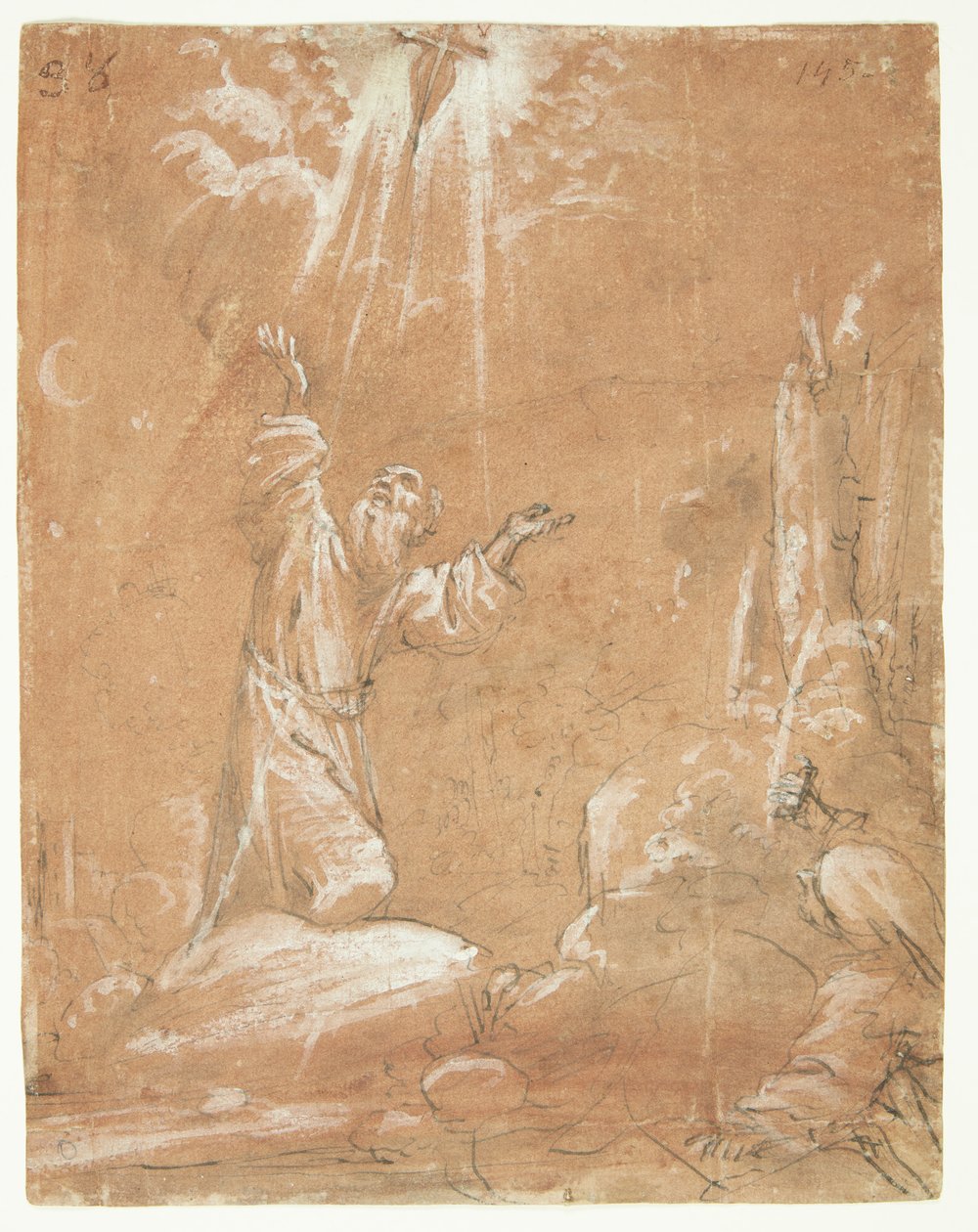 Stigmatisering av den helige Franciskus av Assisi av Lodovico Carracci