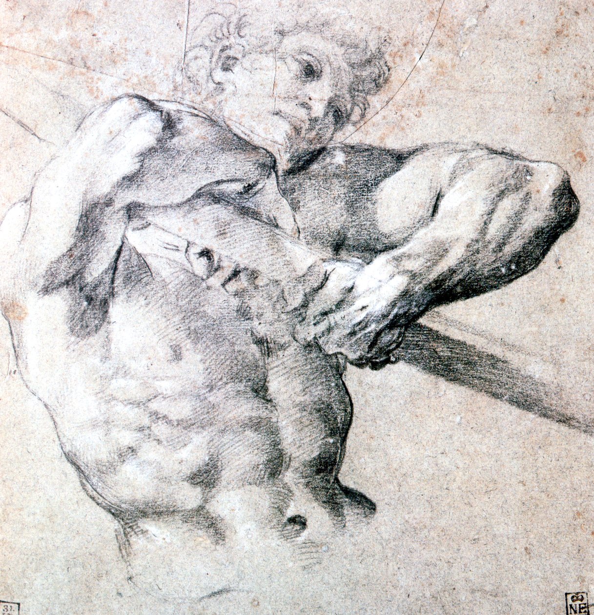Studie av en figur, c1575-1619 av Lodovico Carracci
