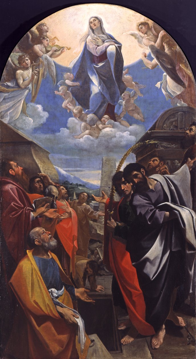 Jungfruns antagande, ca 1586-1587 av Lodovico Carracci
