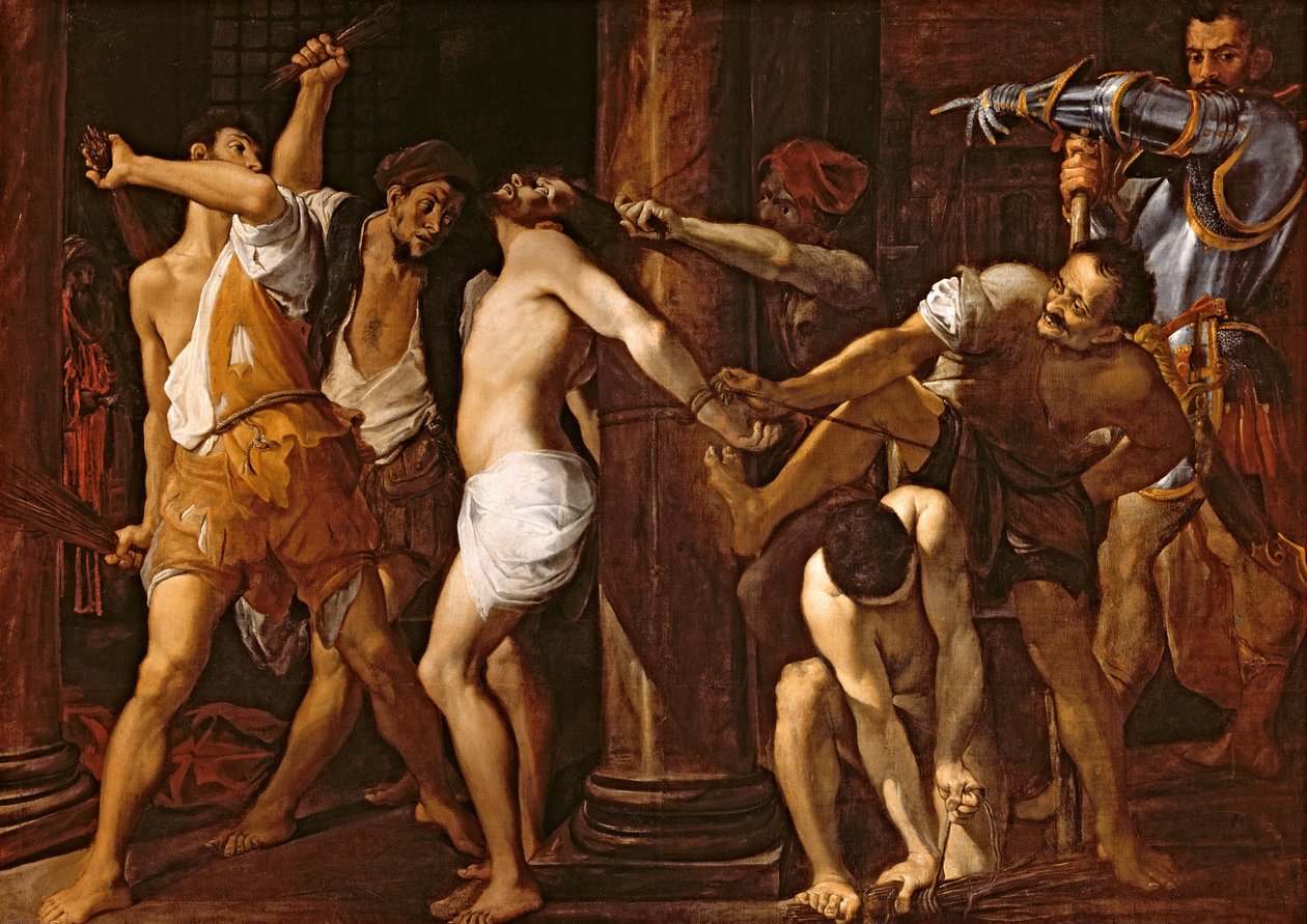 The flagellation of Christ, 1586-87 av Lodovico Carracci