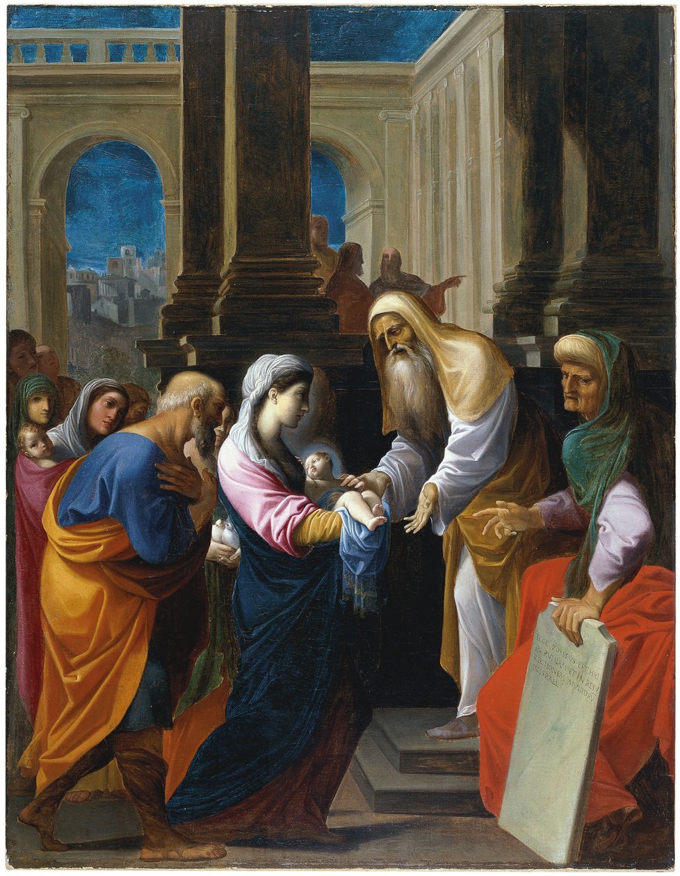 Presentationen i templet av Lodovico Carracci