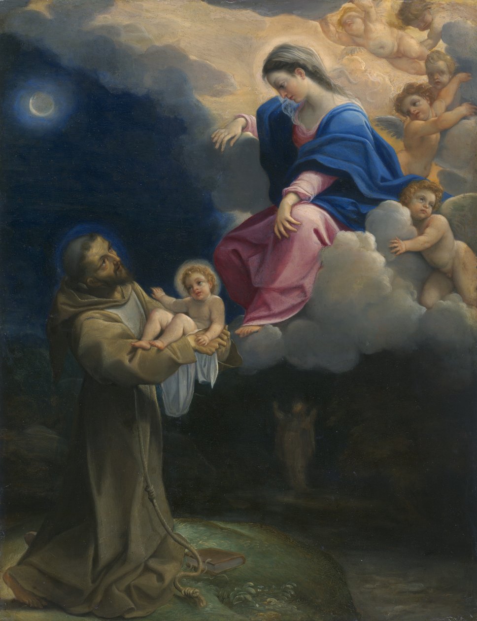 Den helige Franciskus syn, c.1602 av Lodovico Carracci