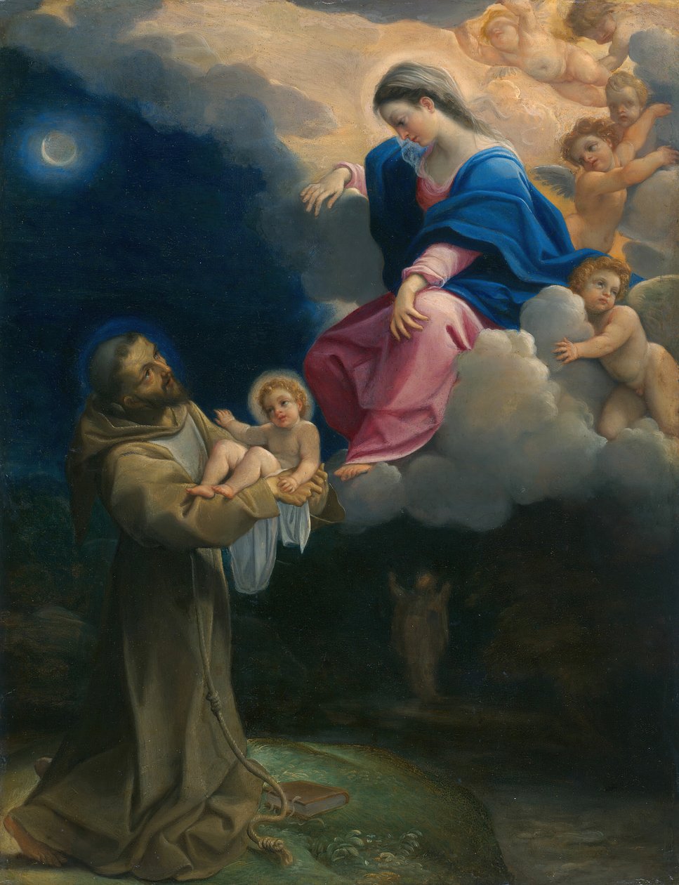 Sankt Franciskus vision, ca. 1602. av Lodovico Carracci