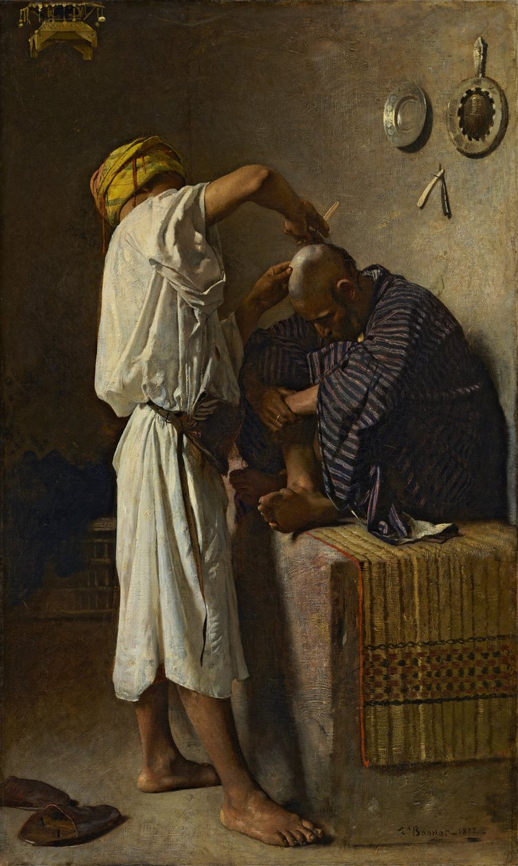 En orientalisk frisörsalong av Léon Bonnat