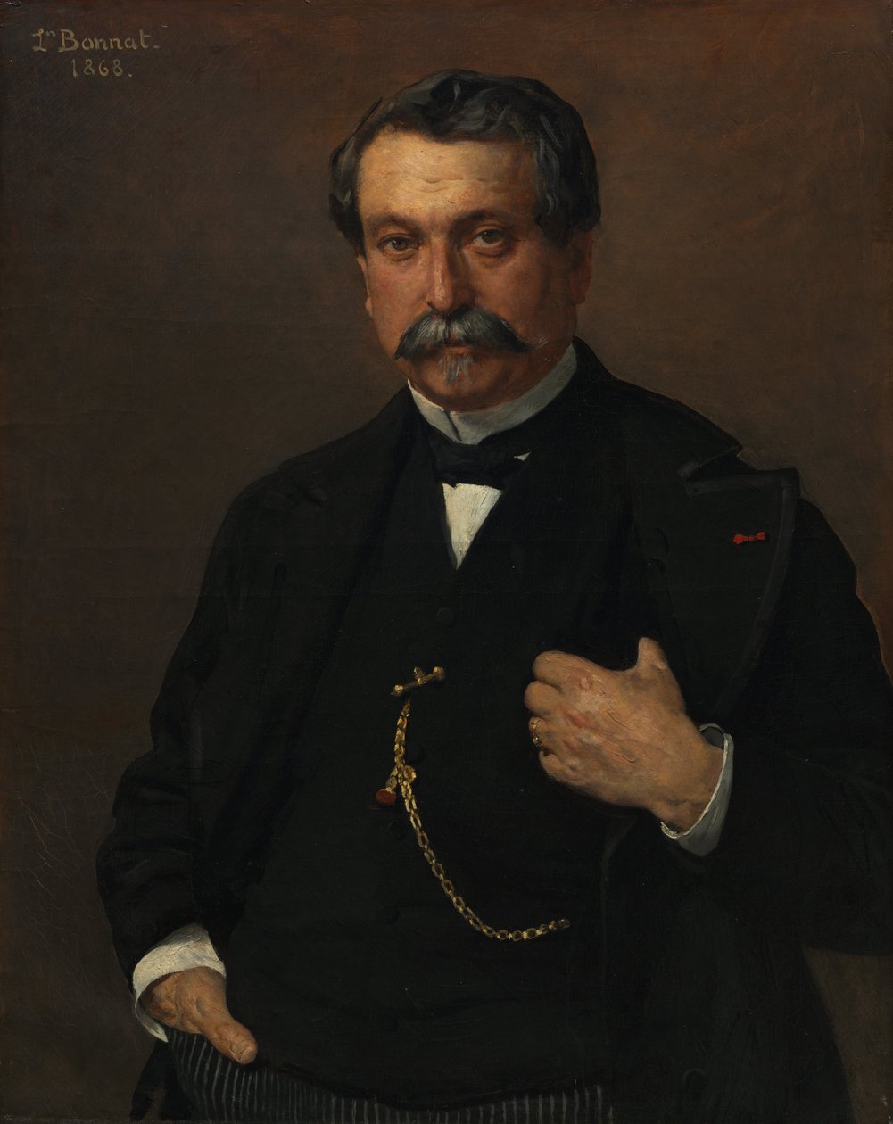 Porträtt av en man av Léon Bonnat