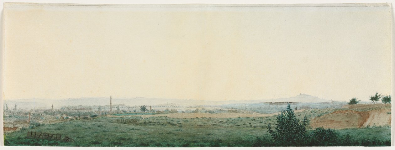 Landskap nära Paris, ca. 1860. av Léon Bonvin