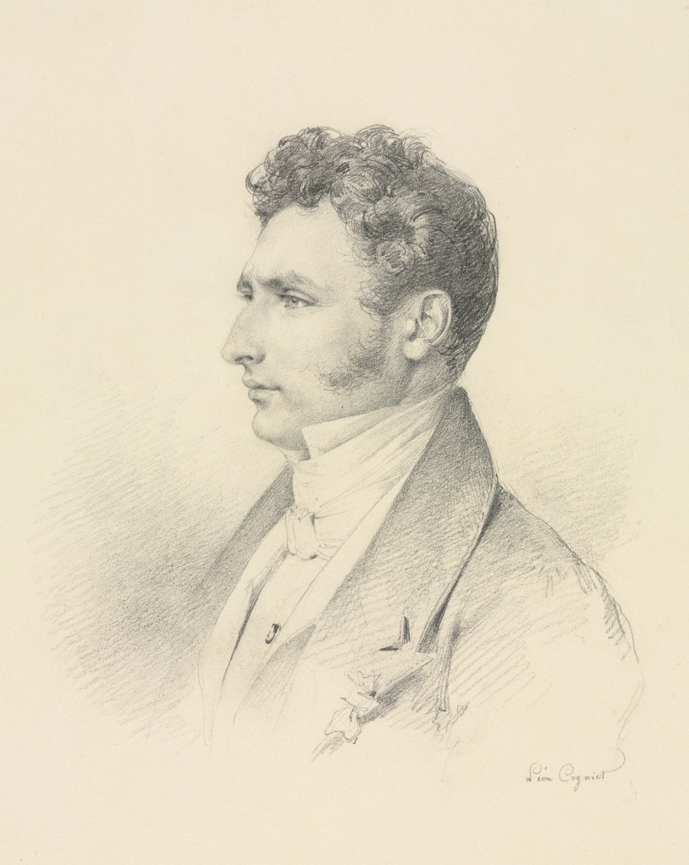 Porträtt av en gentleman av Léon Cogniet