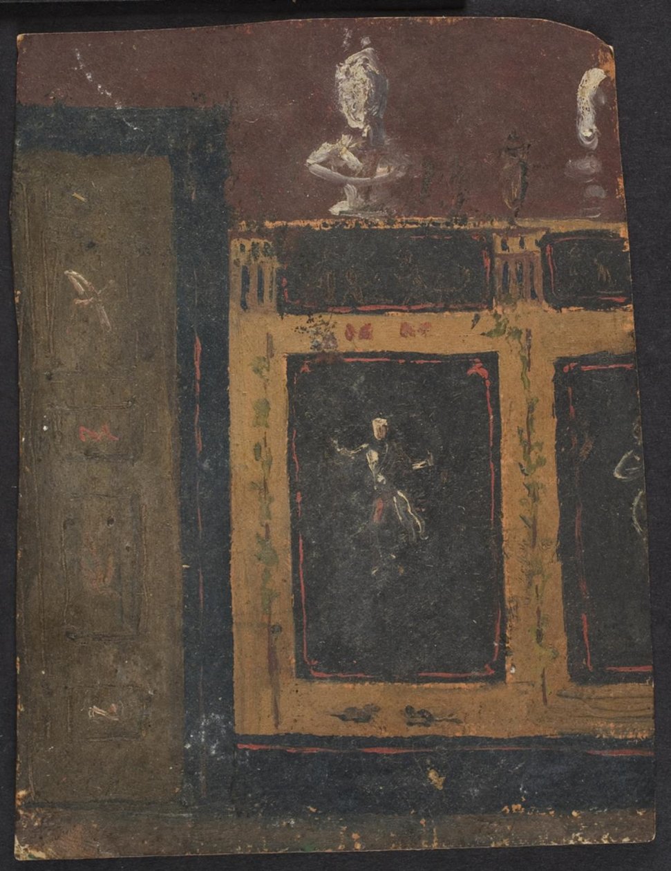 Väggdekorationer för Valhøj 1838/1839 av Lorenz Frølich