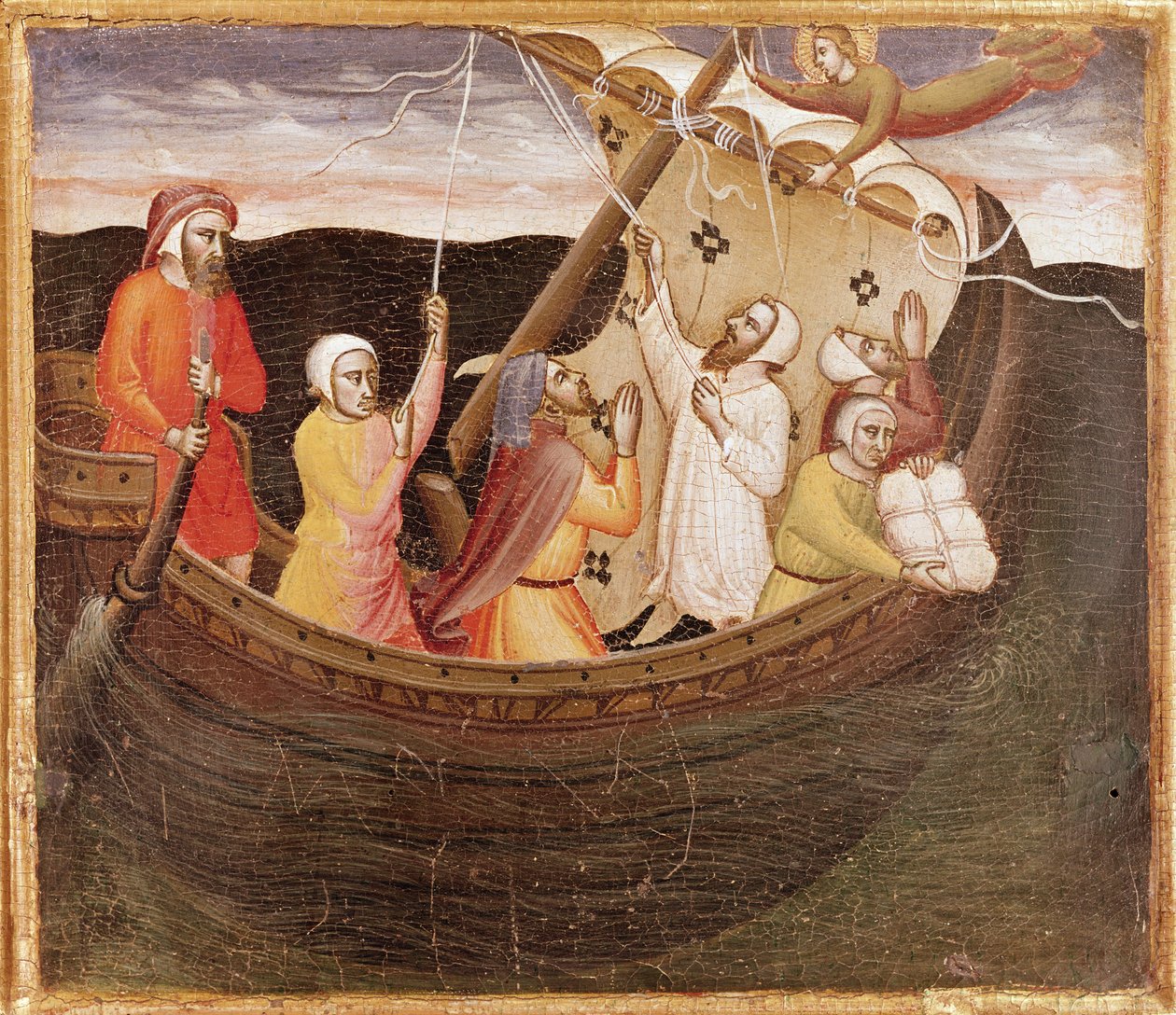 St. Fina räddar fiskarna av Lorenzo di Niccolò