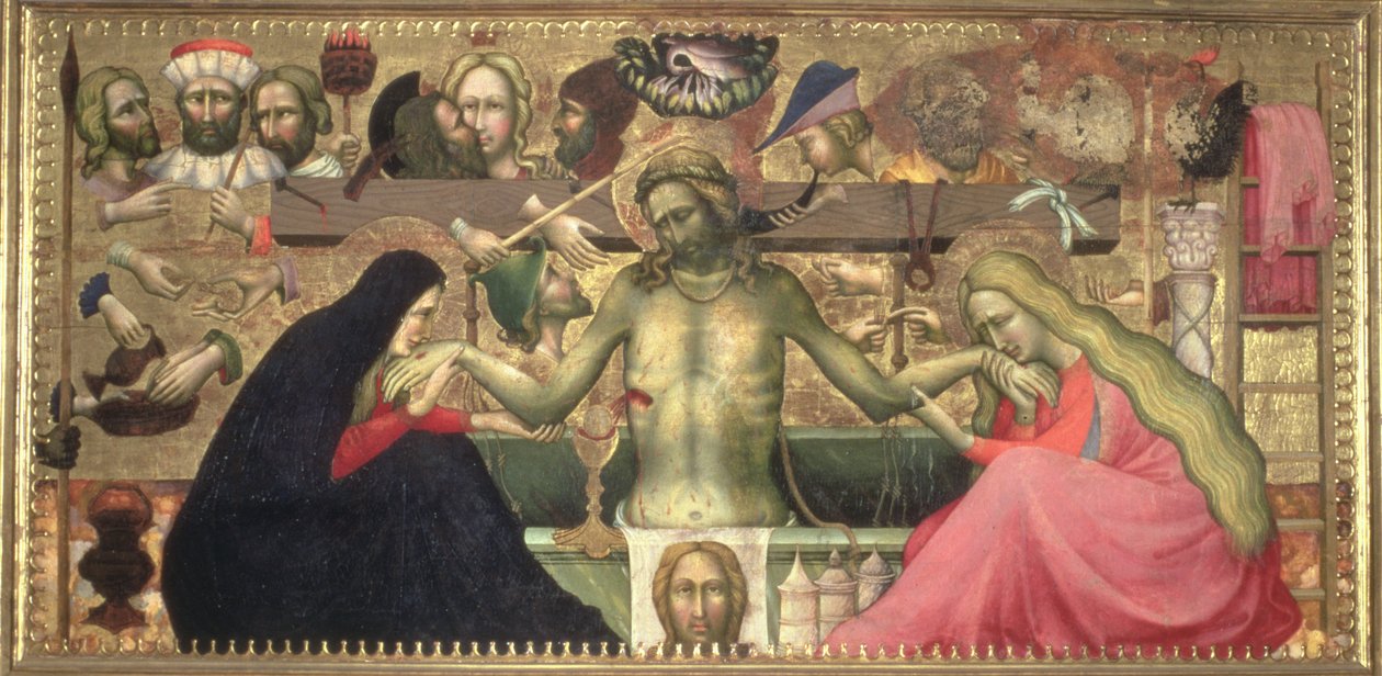 Sorgmannen med lidandets instrument, 1404 (tempera på panel) av Lorenzo Monaco