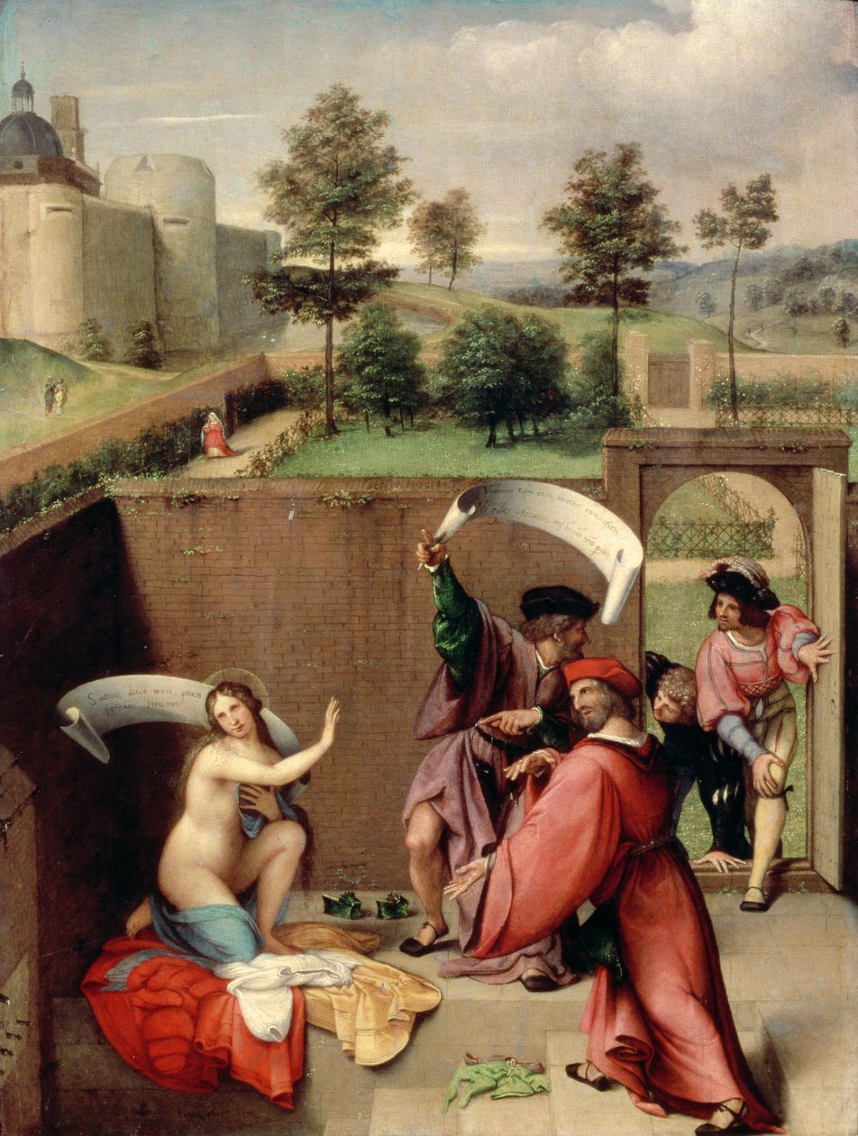 Susanna and the Elders, 1517 (panel) av Lorenzo Lotto