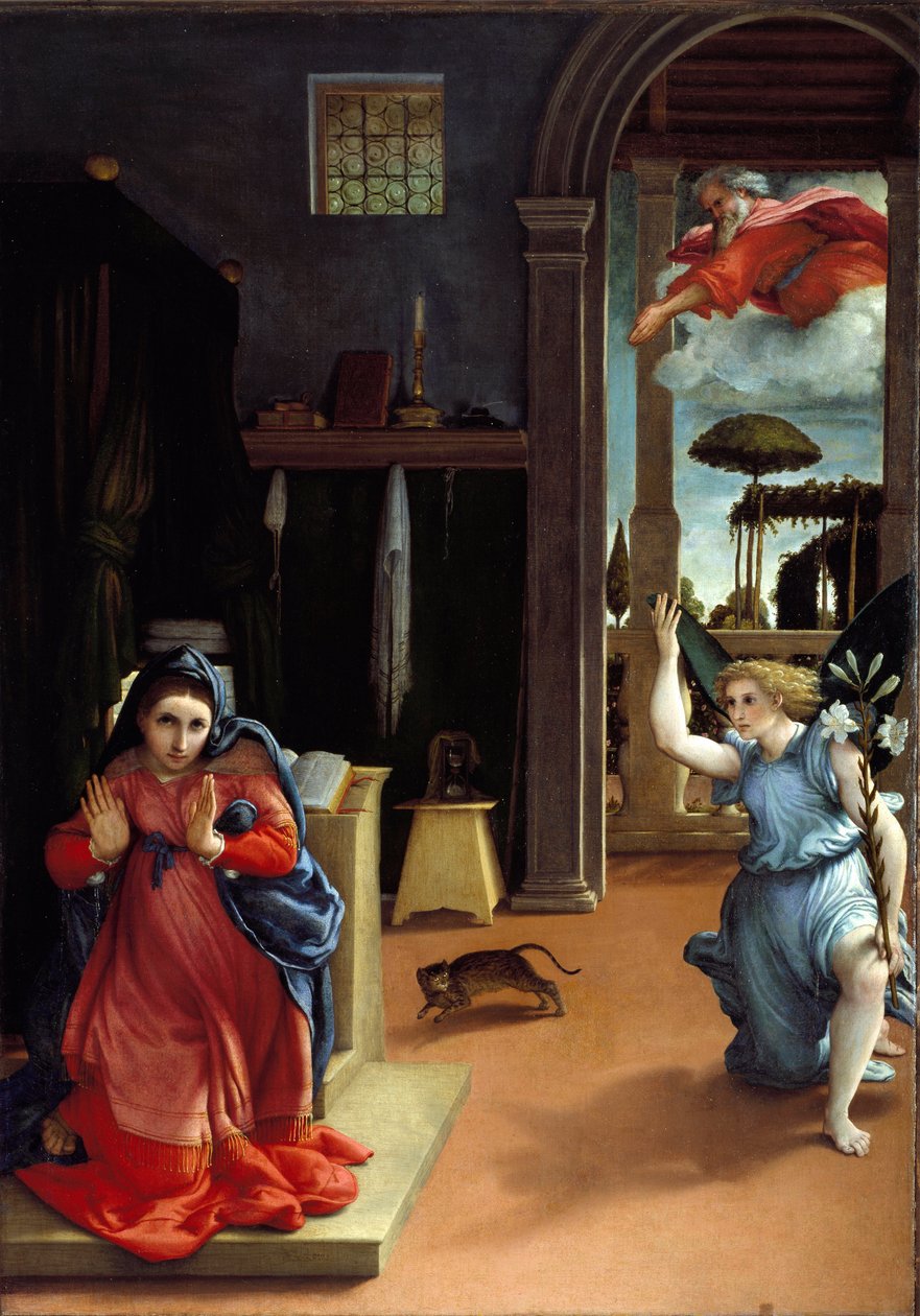 Bebådelsen av Lorenzo Lotto