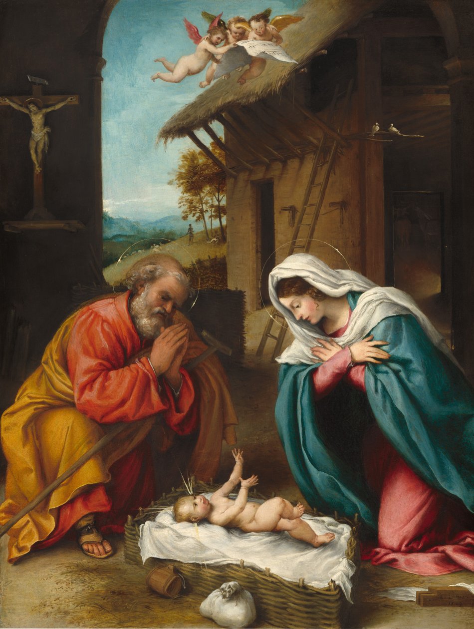 Födelsekyrkan, 1523. av Lorenzo Lotto