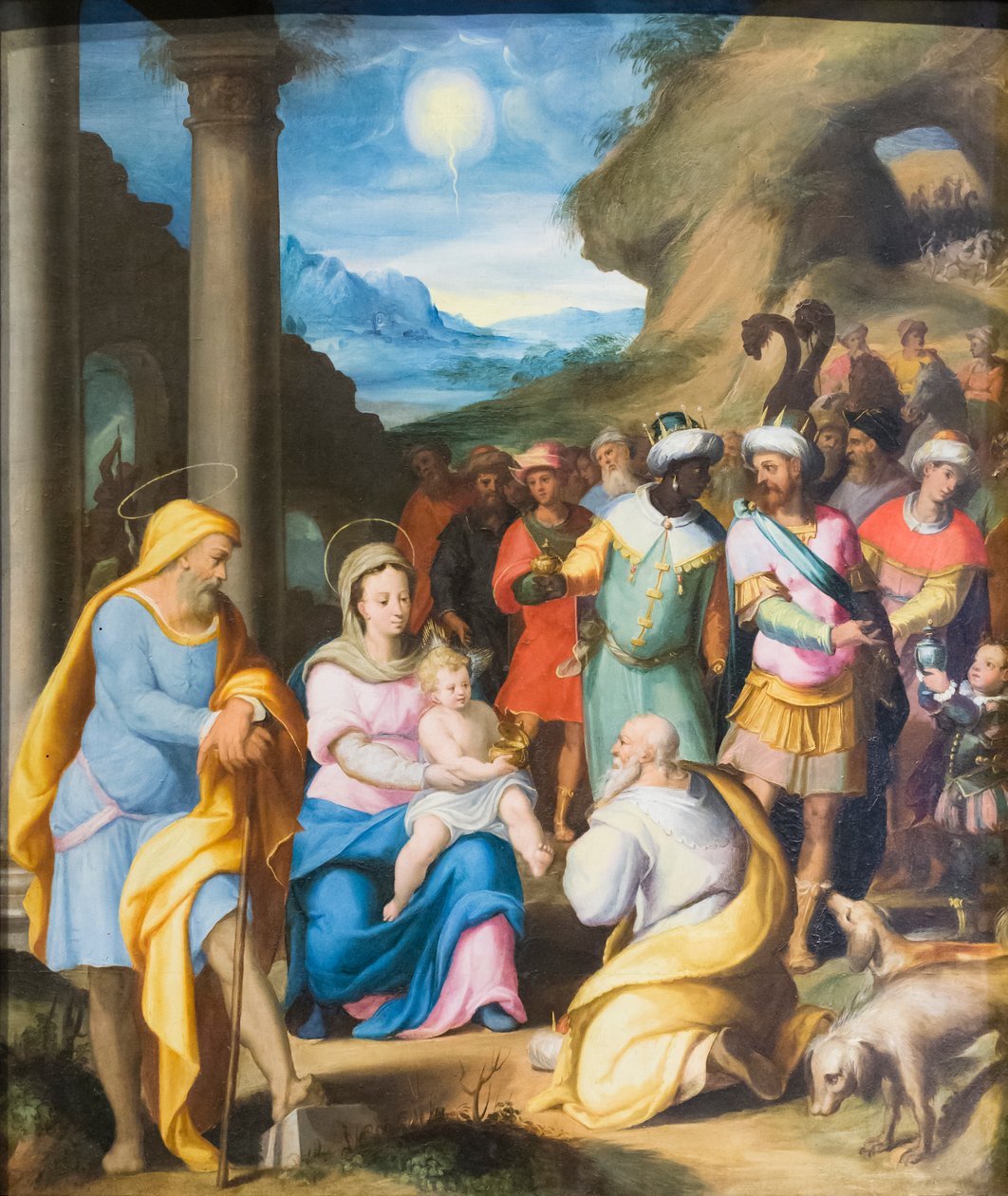Tillbedjan av Magi av Lorenzo Sabbatini