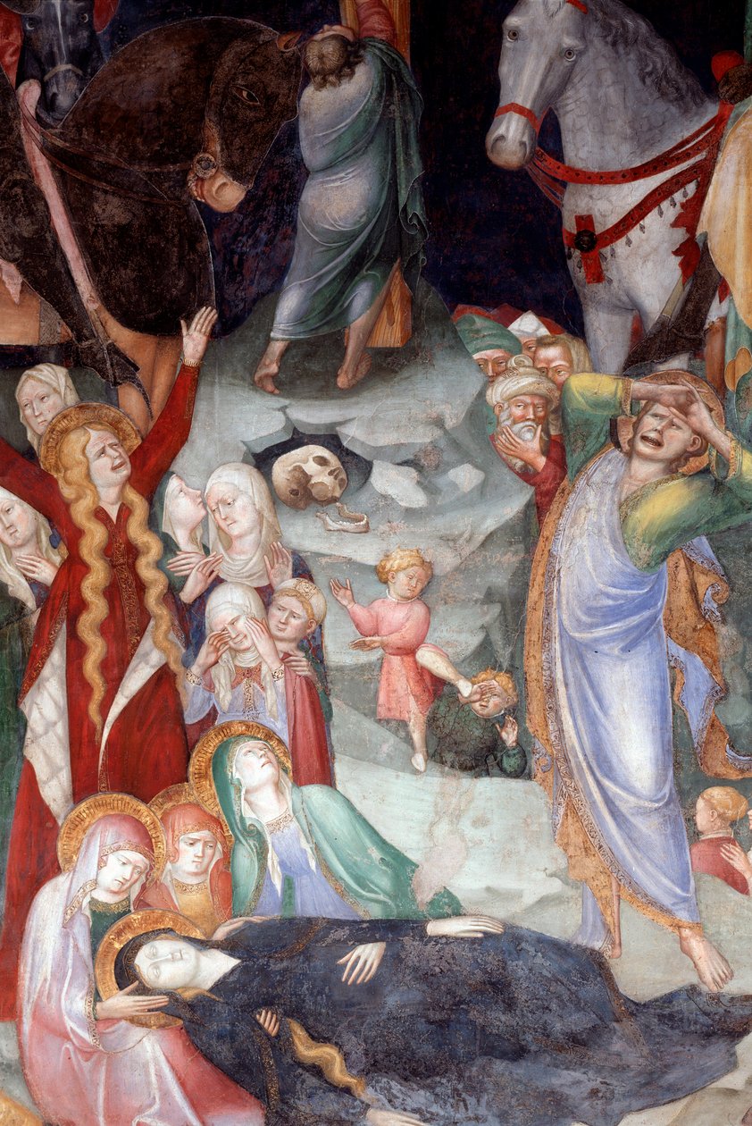 Korsfästelsen, detalj (Fresco av Lorenzo Salimbeni