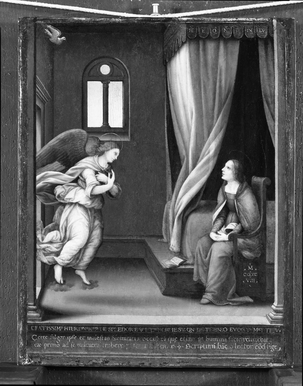 Bebådelsen, c.1508 av Lorenzo di Credi