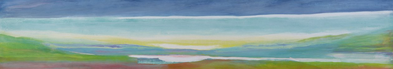 Just Above Sea Level, 2004 (olja och shellac på gesso på panel) av Lou Gibbs