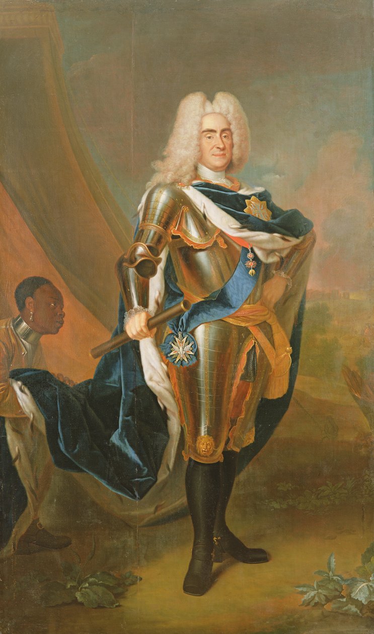 Kung Augustus II av Polen, före 1730 av Louis de Silvestre