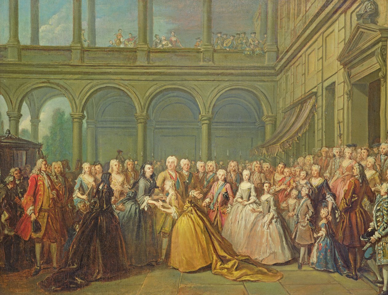 Mötet i Neuhaus i Böhmen den 24 maj 1737 av Louis de Silvestre