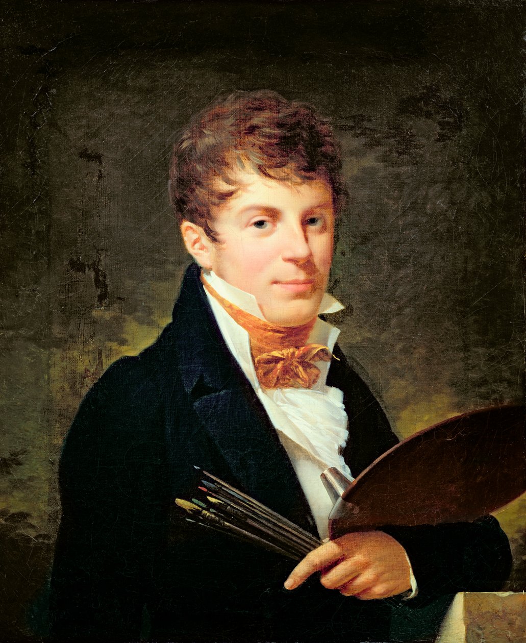 Porträtt av Lancelot Theodore Turpin de Crisse av Louis Bouchet