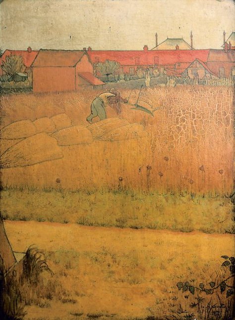  Le FauchernCatala: El segadornEnglish: The Harvest, or Mower at Noon reapern  av Louis Anquetin