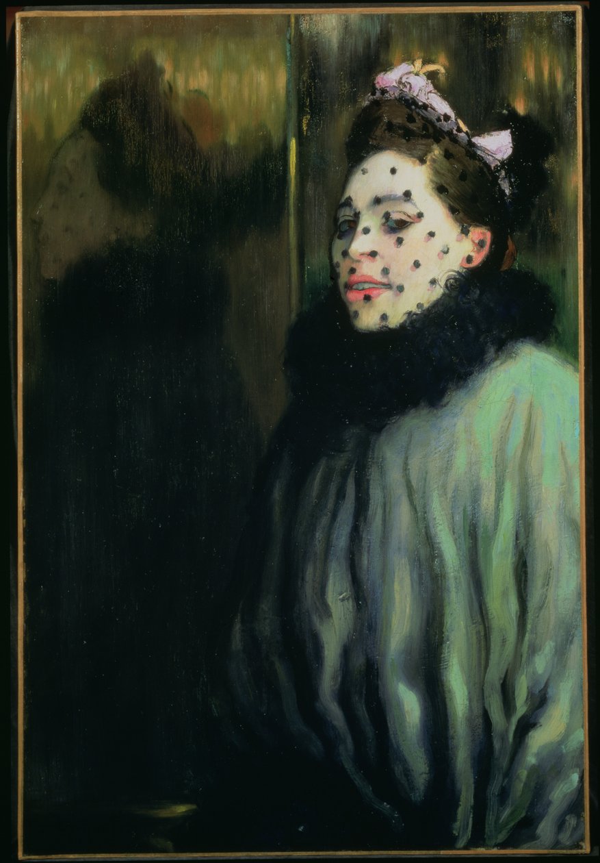 Kvinna i slöja, 1891 av Louis Anquetin