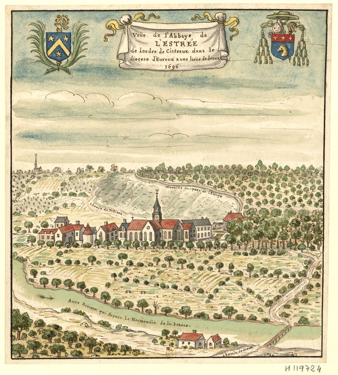 Ritning tillskrivs Louis Boudan av Louis Boudan