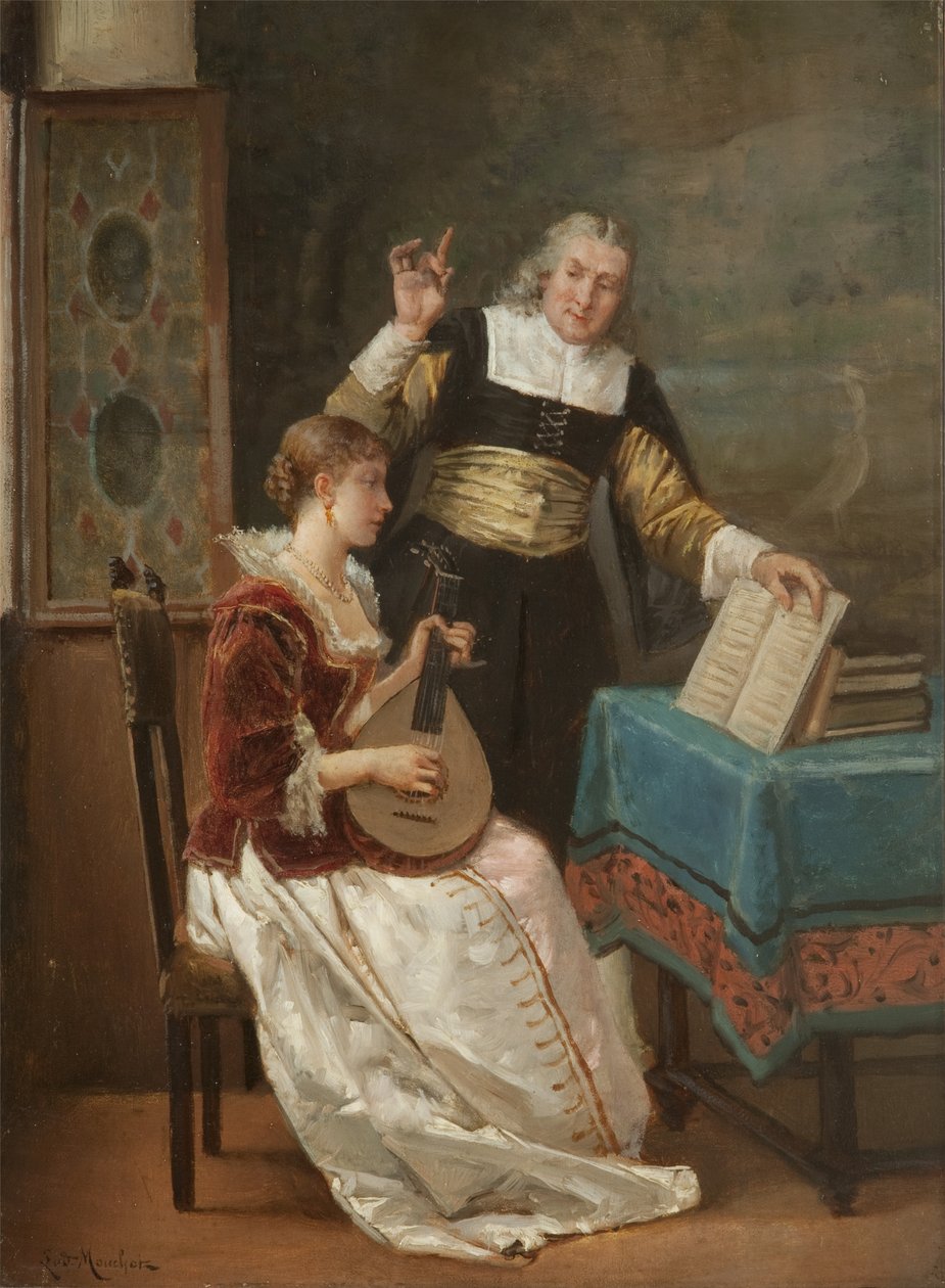 Musikmästaren av Louis Claude Mouchot