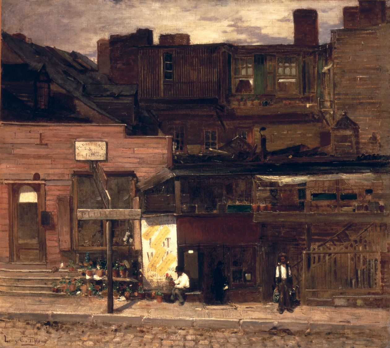 Duane Street, New York, ca 1878 av Louis Comfort Tiffany