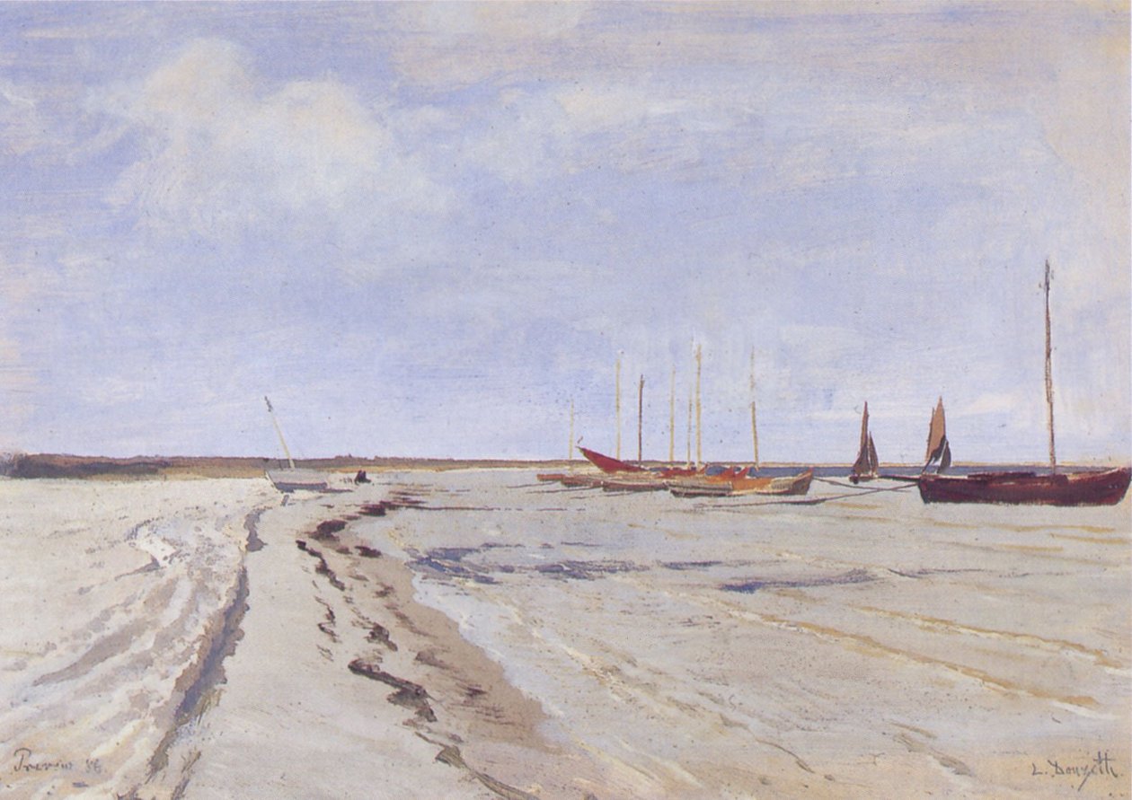  Kustenlandschaft bei Prerow.n av Louis Douzette