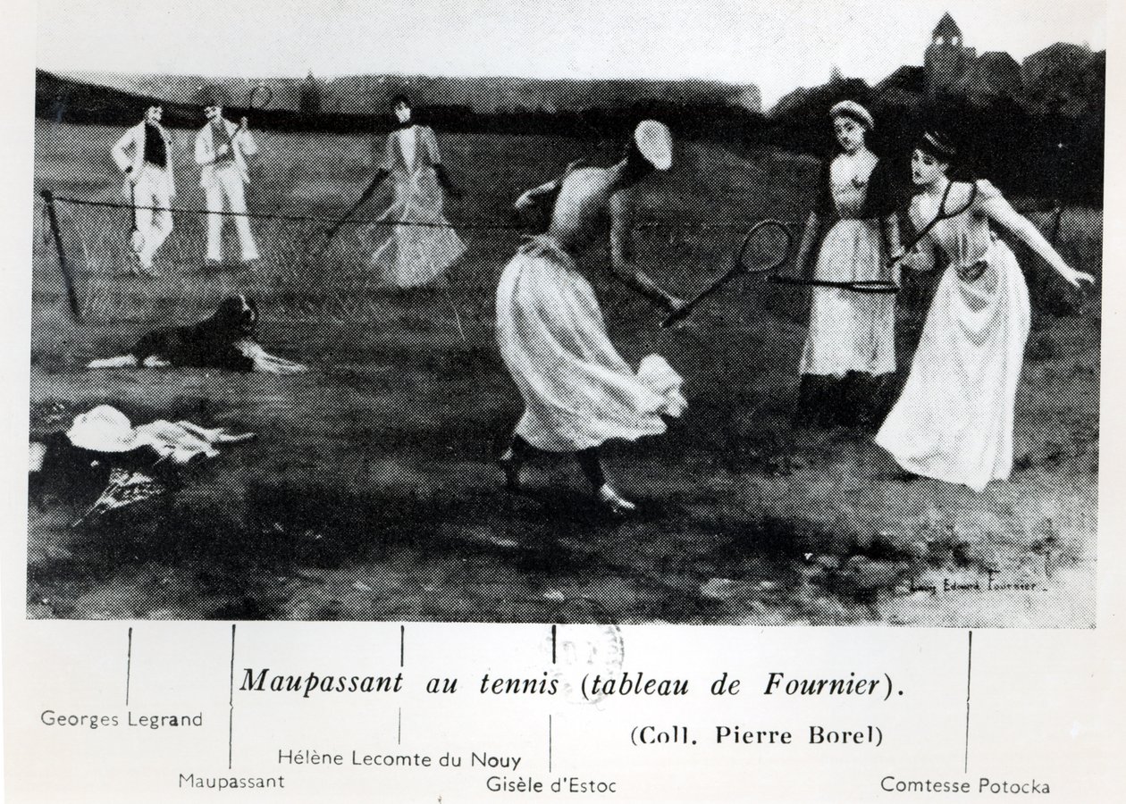 Guy de Maupassant (1850-93) Spelar tennis, från 