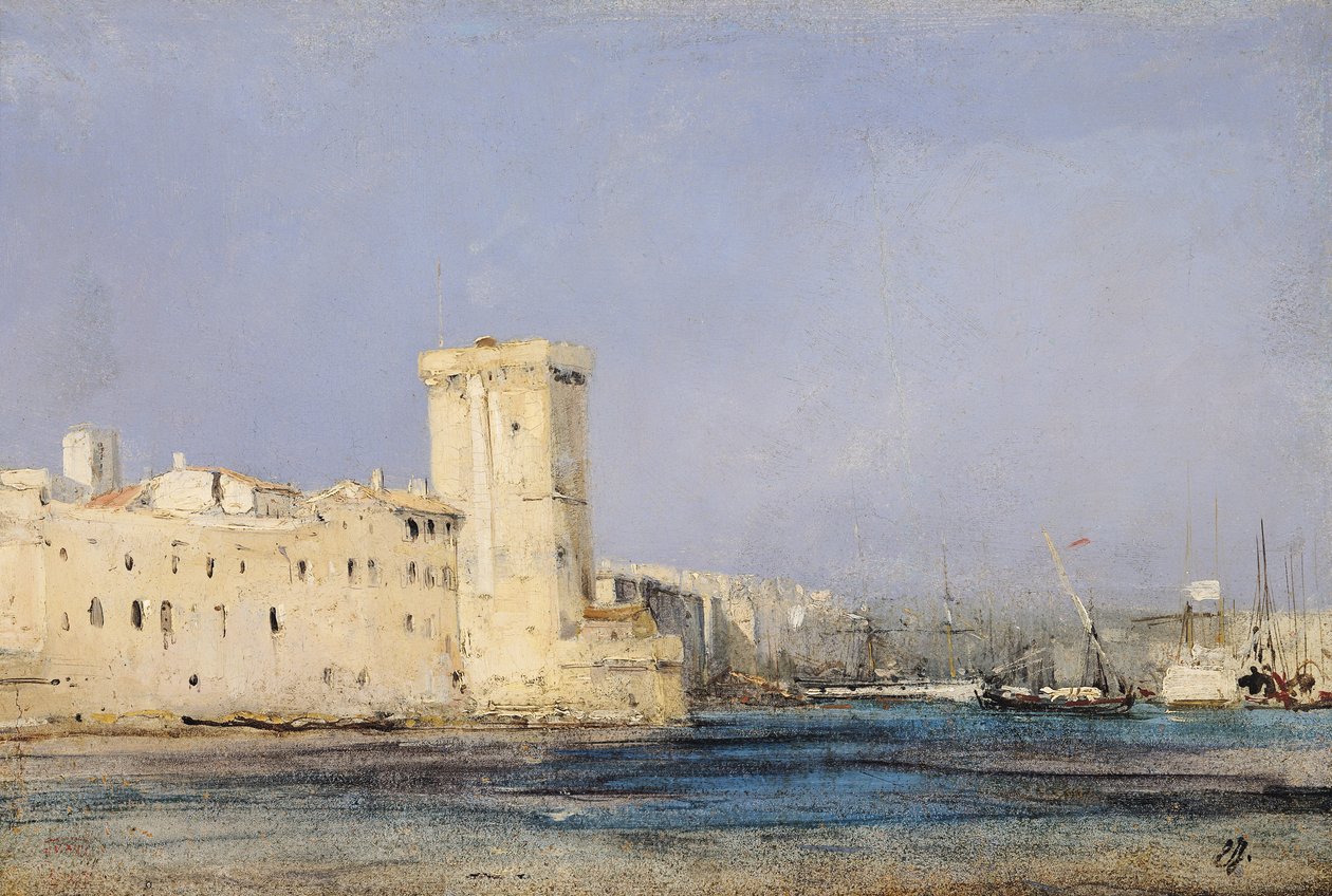 Marinfästning, 1800-talet av Eugene Isabey