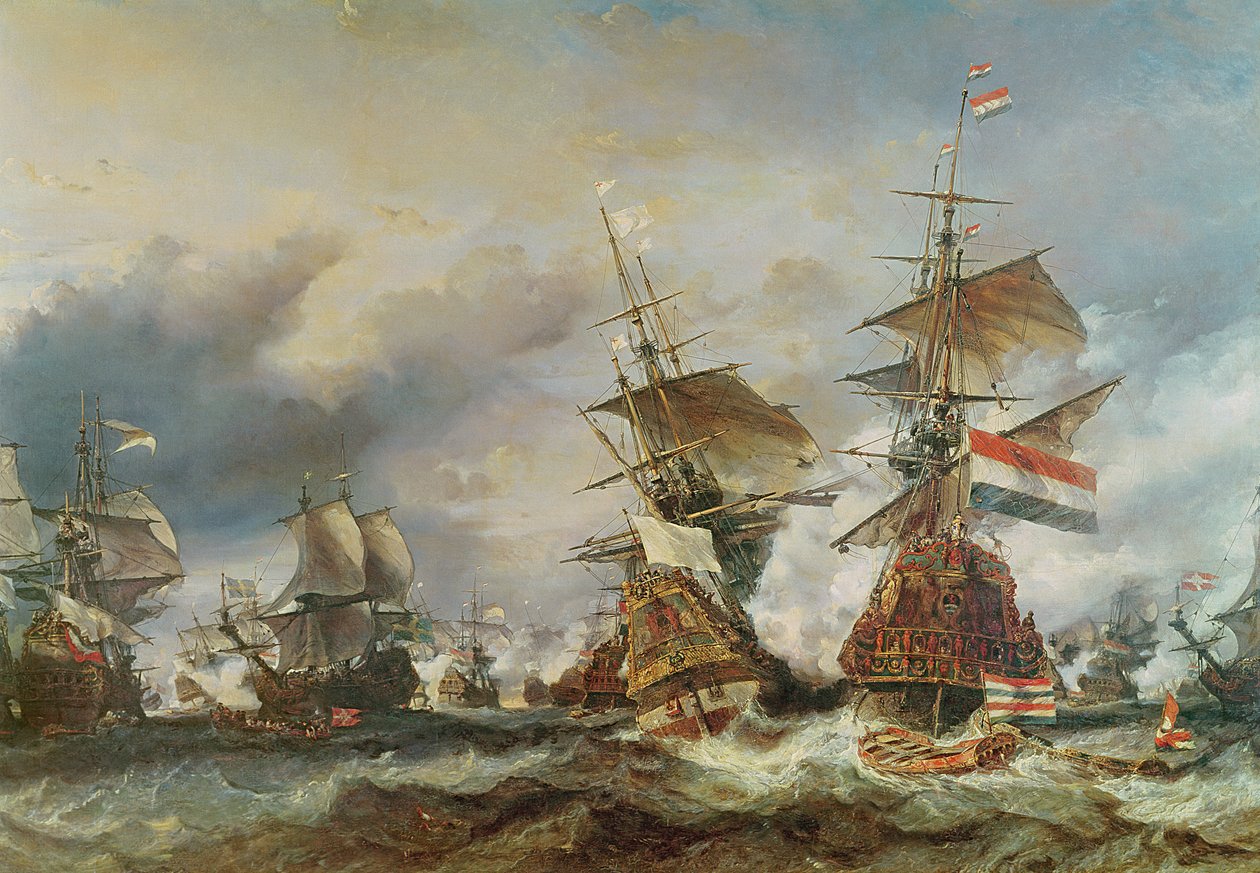 Slaget vid Texel, 29 juni 1694 av Eugene Isabey