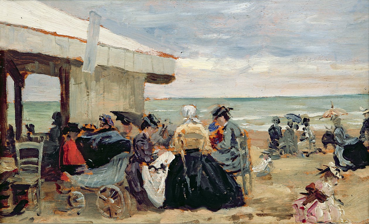 En strandscen av Eugene Louis Boudin