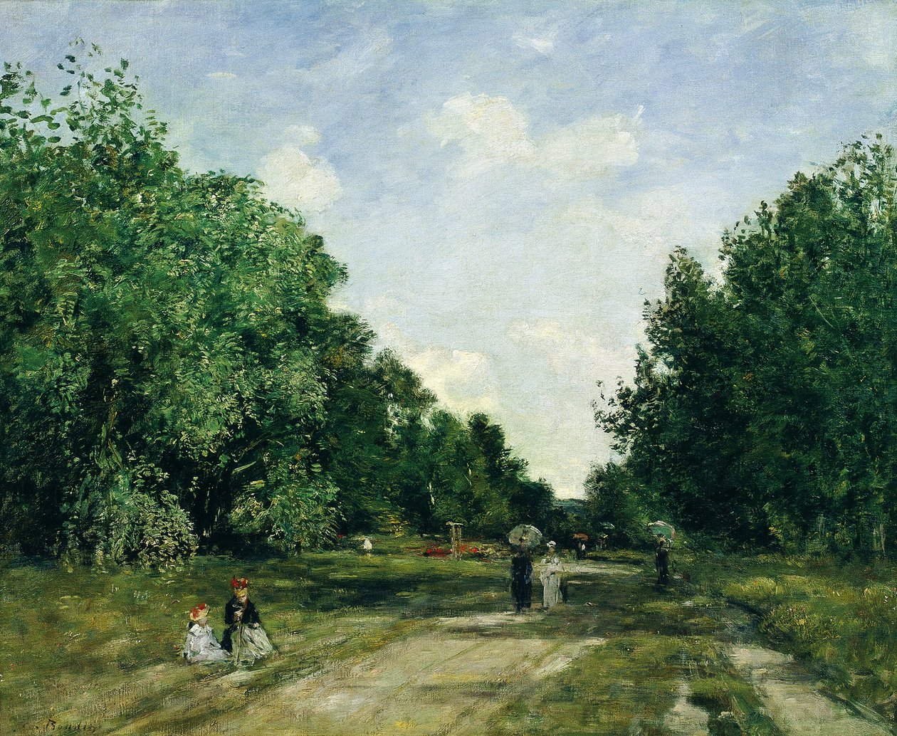 Parc Cordier in Trouville av Eugene Louis Boudin