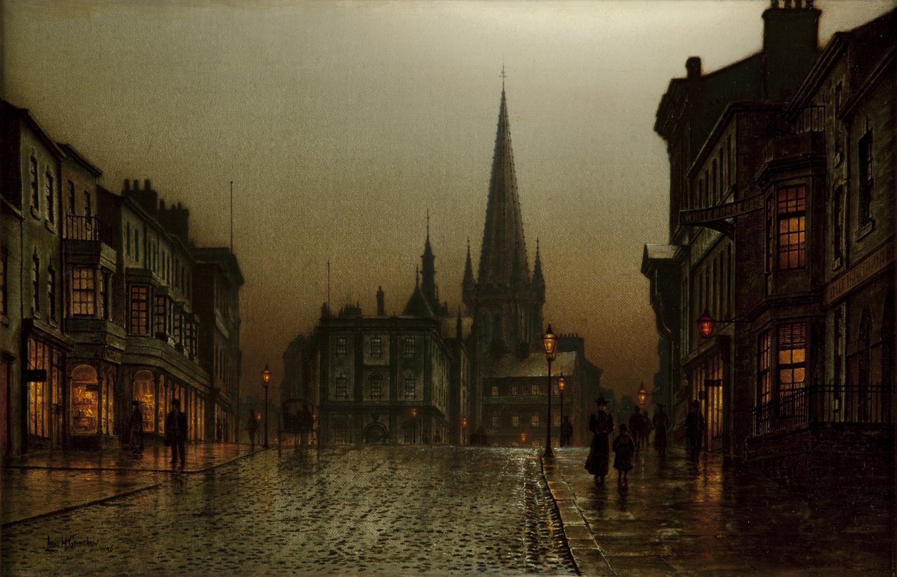 Wakefield, Upper Westgate, 1896 av Louis Grimshaw