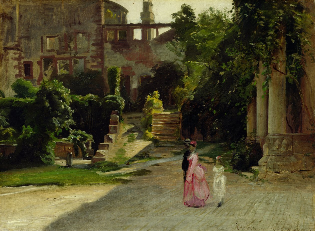 Ett slott i Heidelberg, 1870 av Louis Kolitz