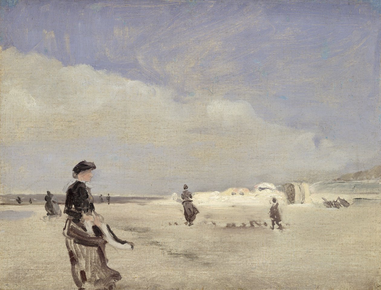 På stranden på Norderney av Louis Kolitz