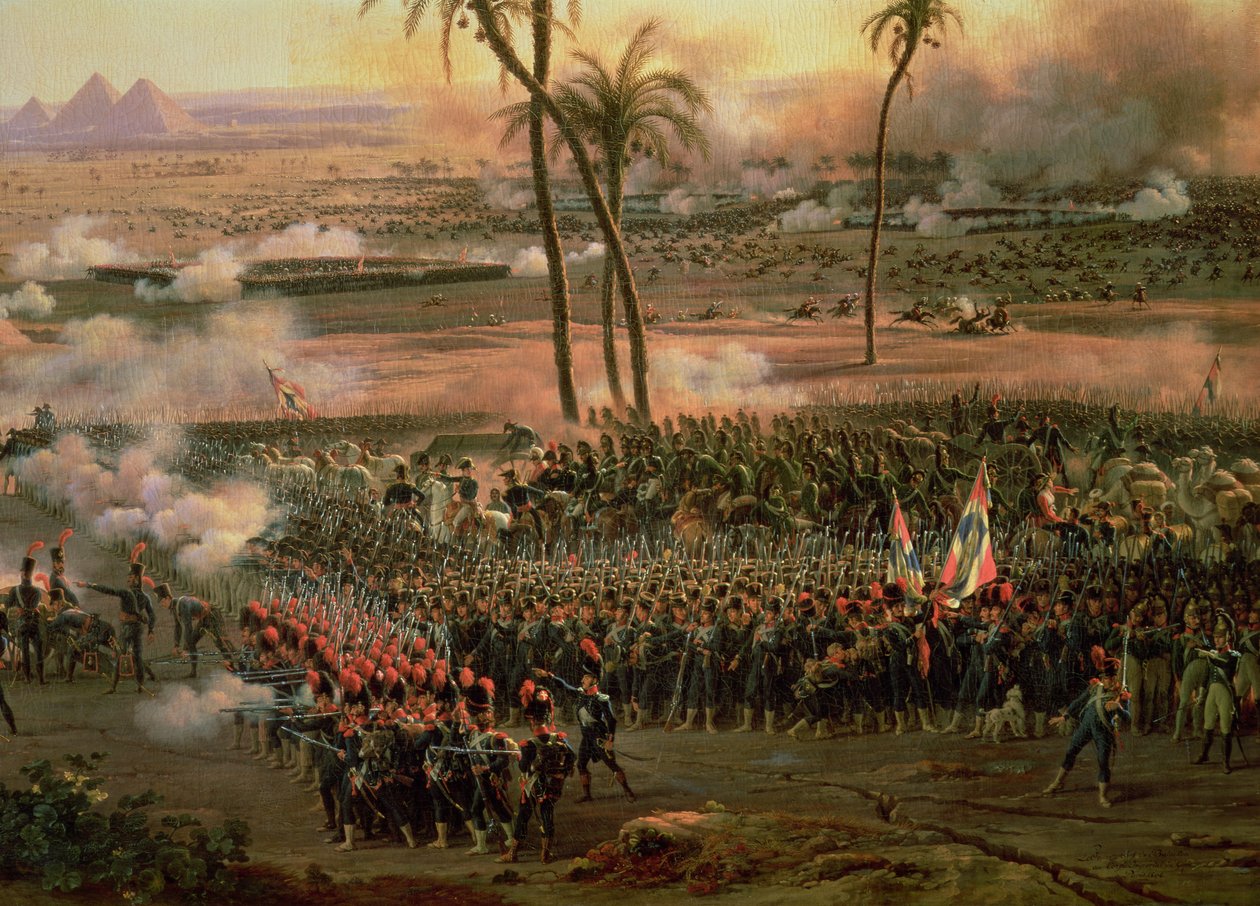 Slaget vid pyramiderna, 21 juli 1798, 1806 av Louis Lejeune