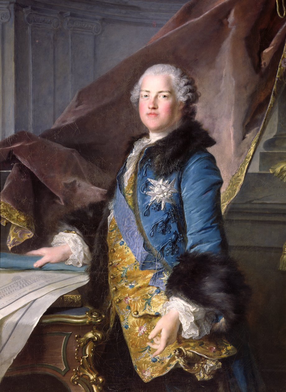 Abel Francois Poisson (1727-81) Marquis de Marigny, 1755 av Louis Tocqué