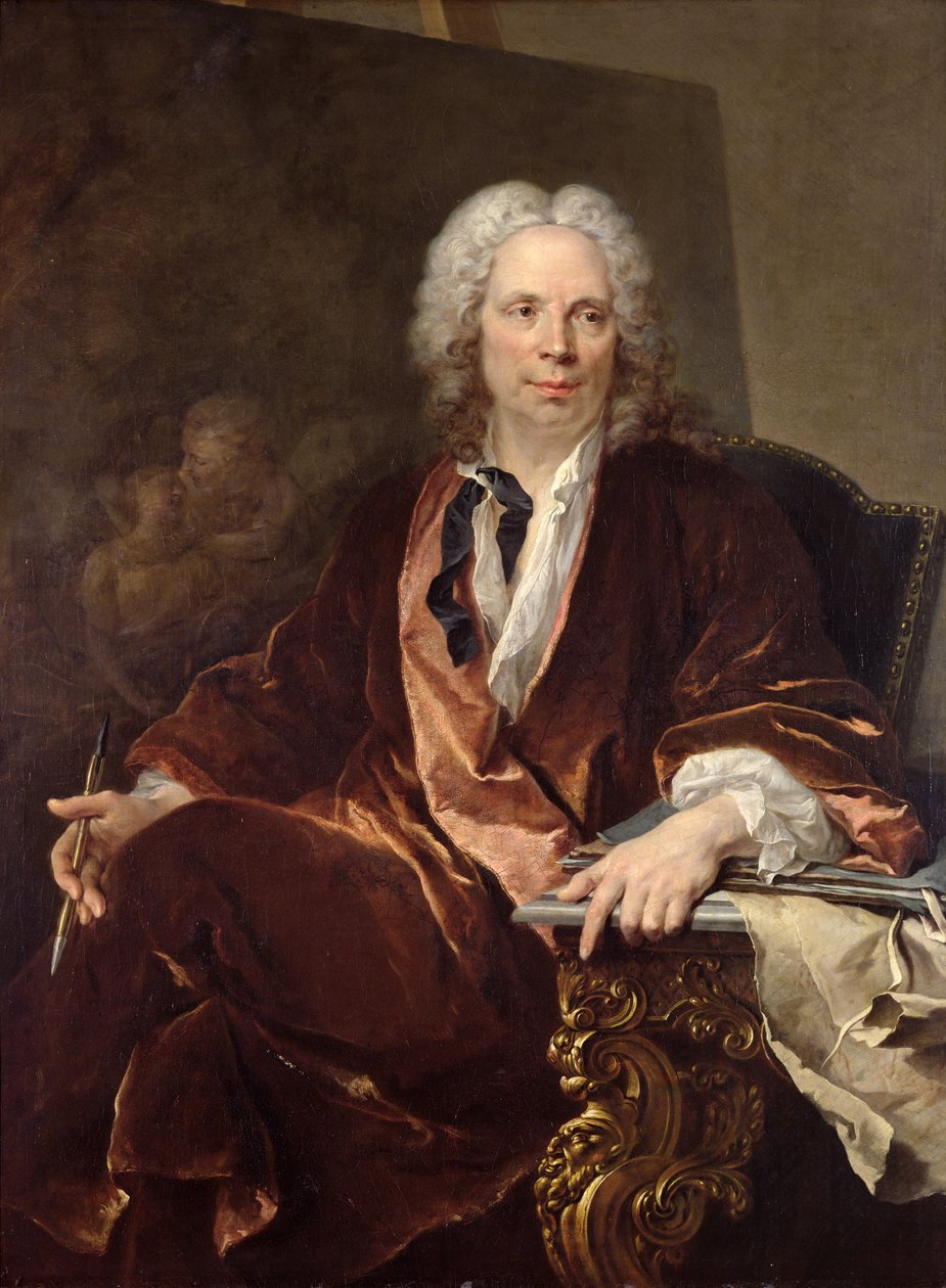 Porträtt av Louis Galloche (1670-1761) 1734 av Louis Tocqué